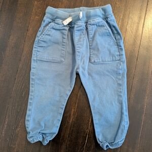 Hanna Andersson Toddler Blue Jogger Jean Pants